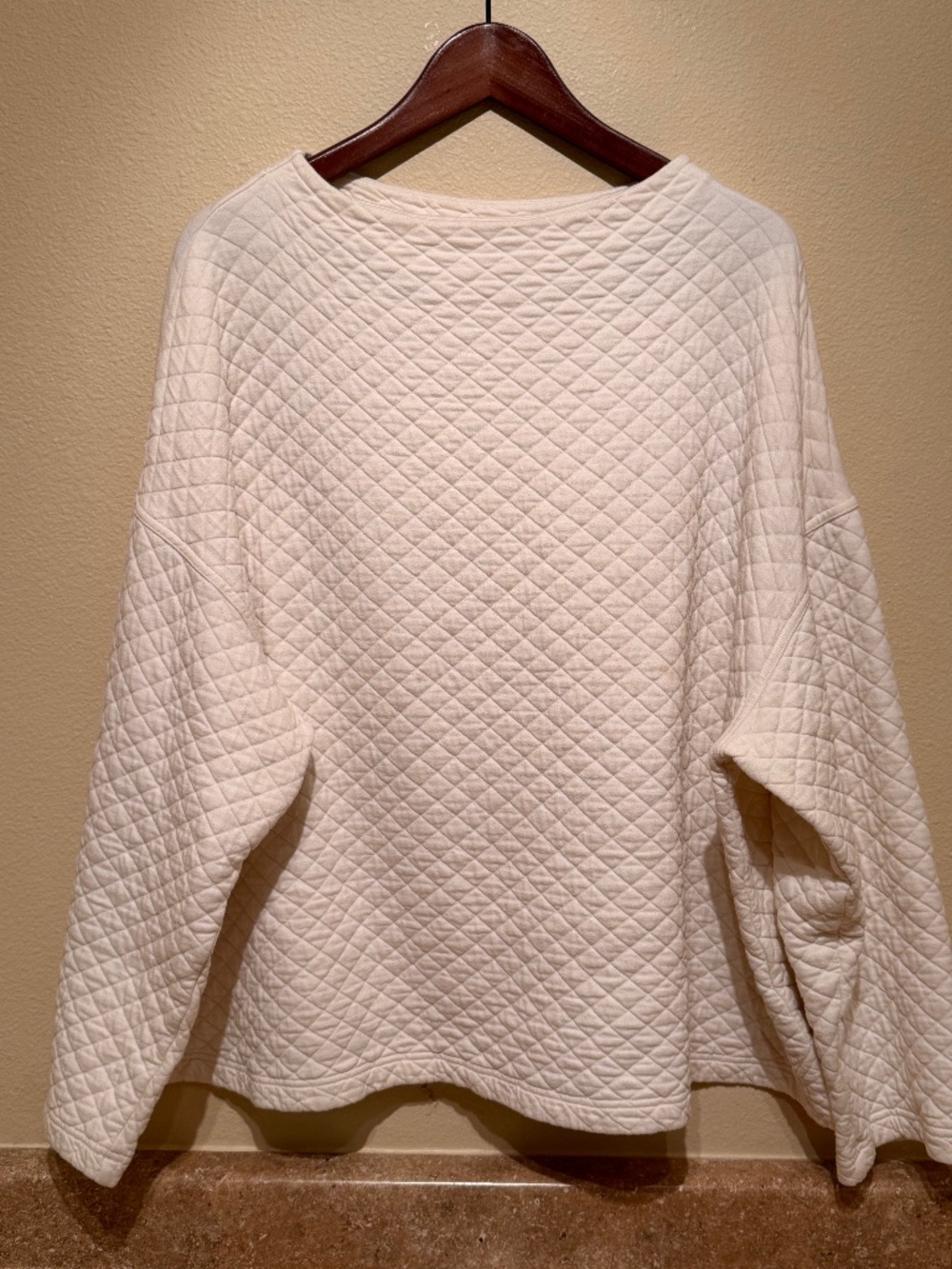 Eileen Fisher - Quilted Boxy Sweatshirt / Top - Plus Size 3X